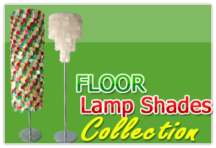 Capiz Philippine floor lamps.